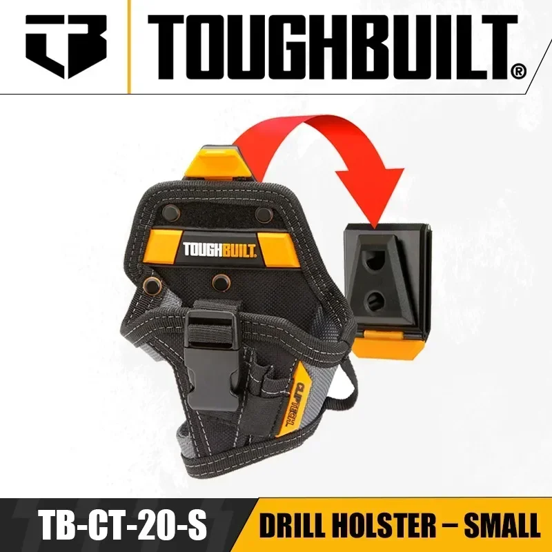 Coldre de Broca Toughbuilt Tb-ct20-s – Conjunto de Broca de Mão Pequena Bolsa de Cinto Especial Decoração de Eletricista Bolsa de Ferramentas Portátil