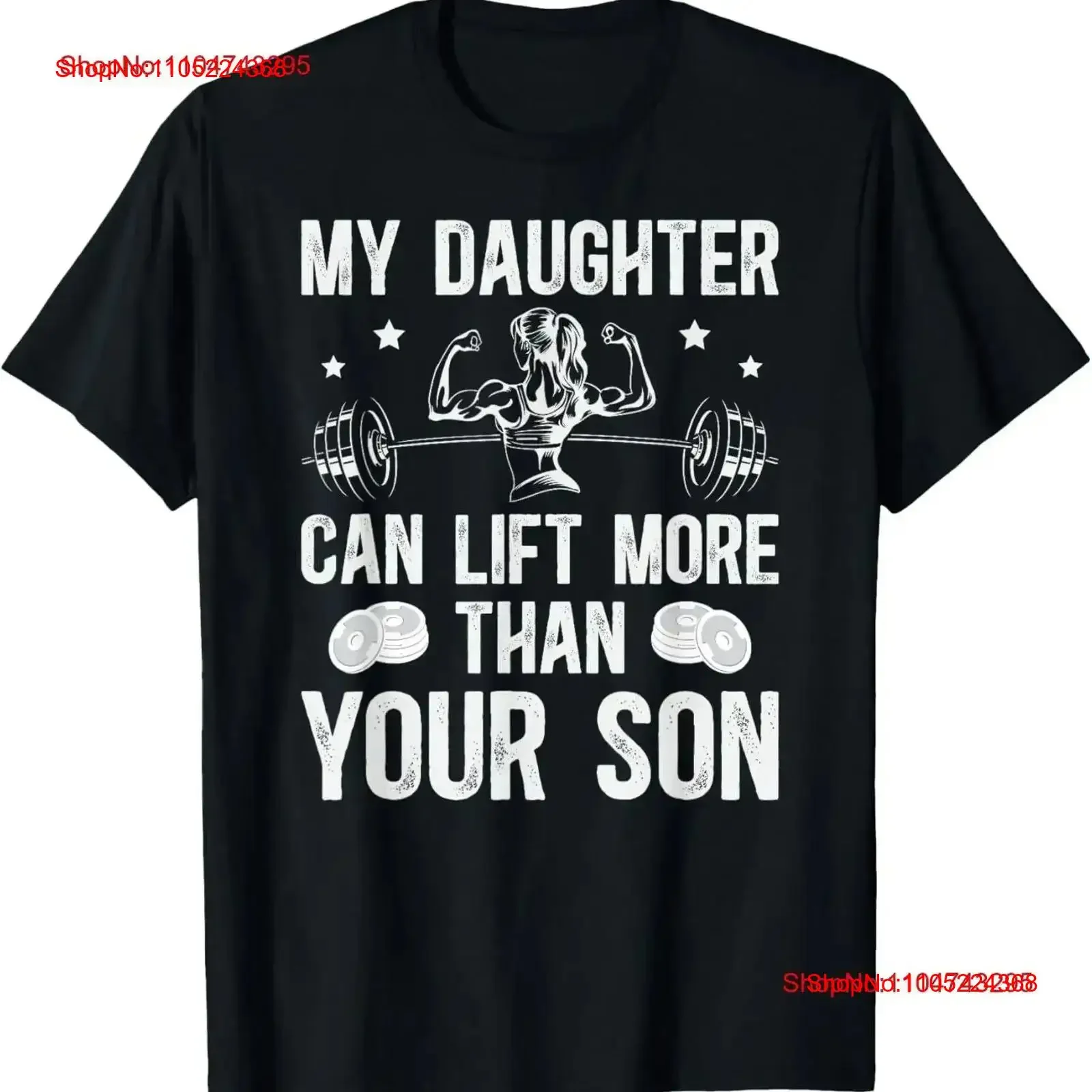 My Daughter Powerlifting Dad Of A Powerlifter Father T Shirt vintage Washed designer clothes Stretched graphic streetwear