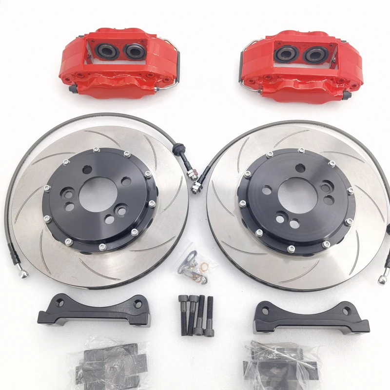 Jekit Racing Modified 4-Pot Brake Calipers Fit for Honda Toyota BMW E46/E90/E92 M3/E60 M5 Subaru/X5 Model Mazda Front Wheel New