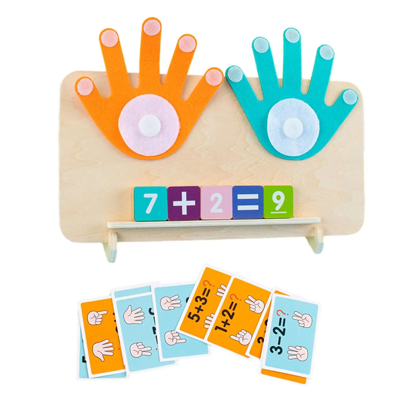 Finger Counting Math Toy Teaching Children Finger Counting Toy for Kids Kindergarten 3 4 5 Year Old Boys Girls Travel Game Gifts