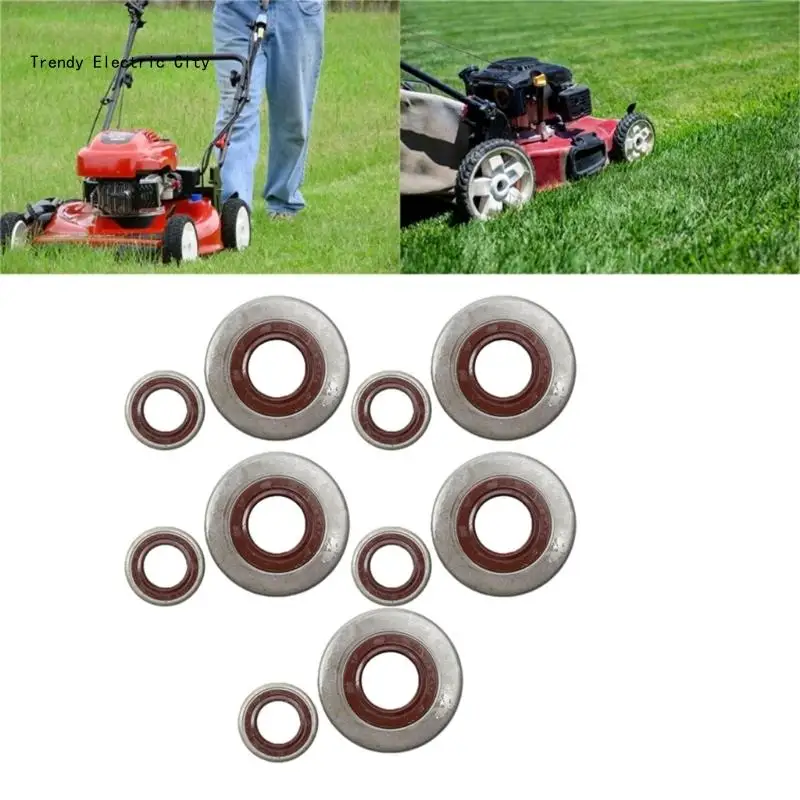 R9CD 10 Chiếc Máy Cưa Dầu Con Dấu Bộ Trục Khuỷu Dầu Cói Bộ Thay Thế Cho MS381 MS382