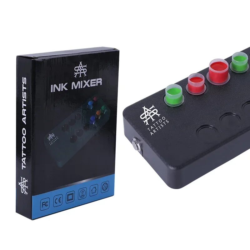 

Professional Black Tattoo Pigment Magnetic Stirrer 3D Vortex Strong Magnetic Battery Powered Automatic Ink Mixer for Makeup