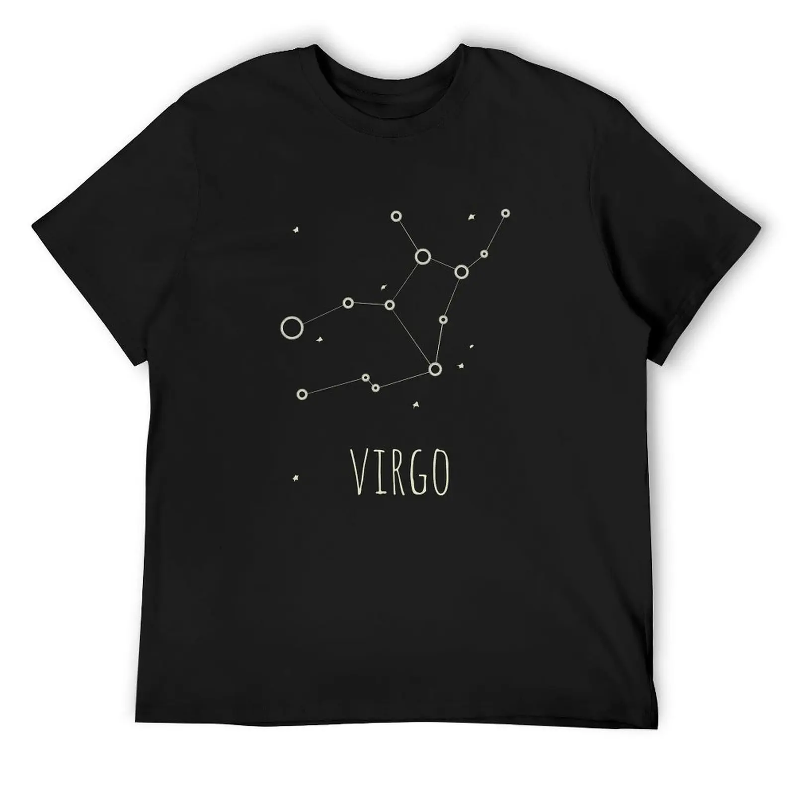 Horoscope Virgo Zodiac Sign T-Shirt man clothes summer top heavyweights shirts graphic tees fruit of the loom mens t shirts