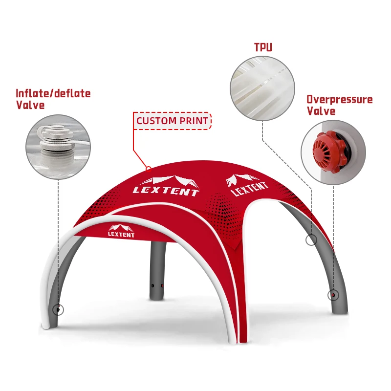 UV Resistant PVC Waterproof Outdoor Commercial Inflatable Tent For Trade Show Advertising Event Exhibition