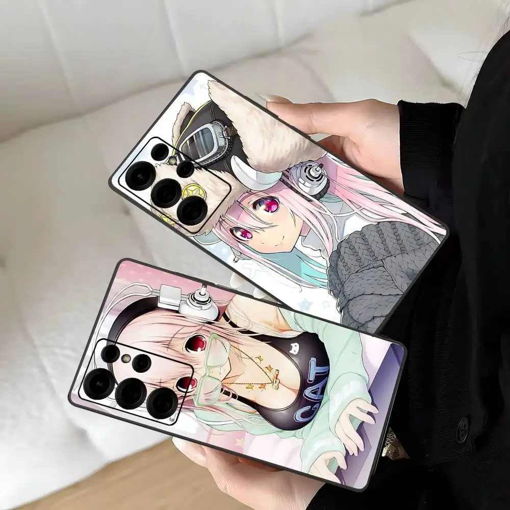 S-Super S-Sonico Manga Anime Phone Case For Samsung S 24 Fe 25 Ultra Plus 20 Lite 21 30 22 23 24 22 Ultra 5G Fundas
