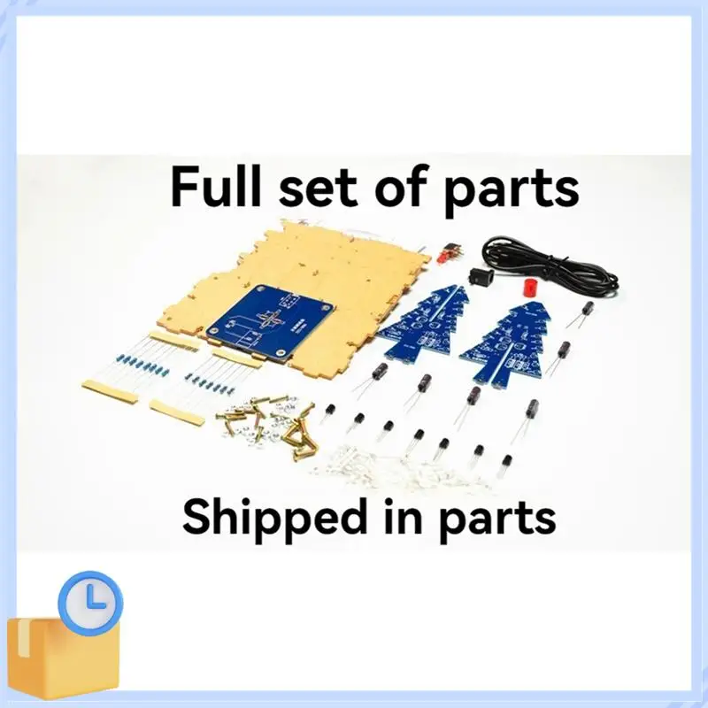 Popular DIY Christmas Tree Kits Colorful RGB LED Christmas Tree Electronic Science Assemble Kit For Christmas Trees DIY B