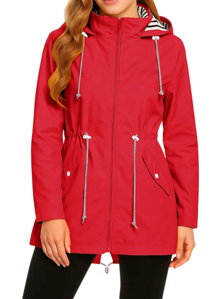 AliExpress NONE Waterproof Rain Coat Long Raincoats Jacket Waterproof Raincoats Feminina Gifts Outdoor Ride A Bike Mountaineering Jackets Women