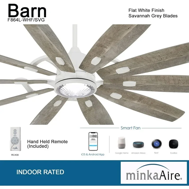 Minka-Aire F864L-BNK Barn 65