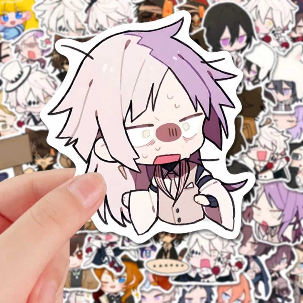 128 Q-version Cosplay Cute and Cute Wenhao Inuyo Stickers Nakajima Atsushi Anime Notebook Decoration
