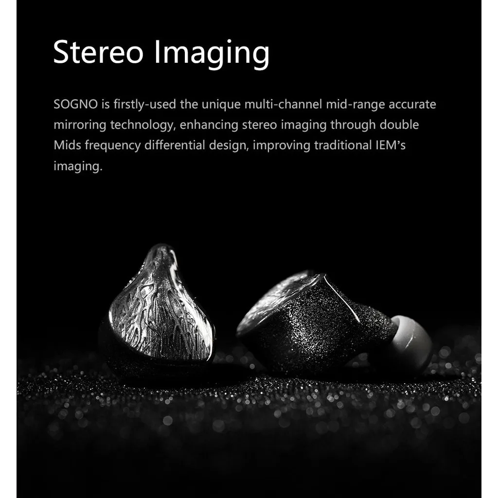 سماعات IOAUDIO SOGNO 2DD 6BA Hybrid داخل الأذن مع كابل توصيل متعدد 4.4 مم/2.5 مم/3.5 مم IO AUDIO