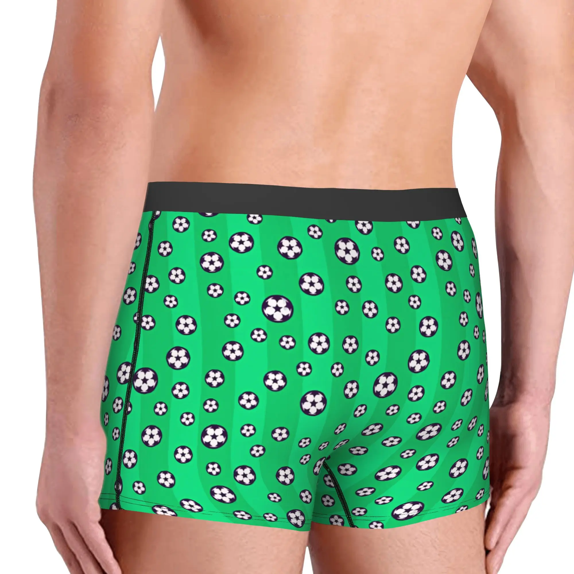 Sports Soccerly Seamless Pattern Boxers Shorts Men Footbally  Briefs Underwear Cool Underpants