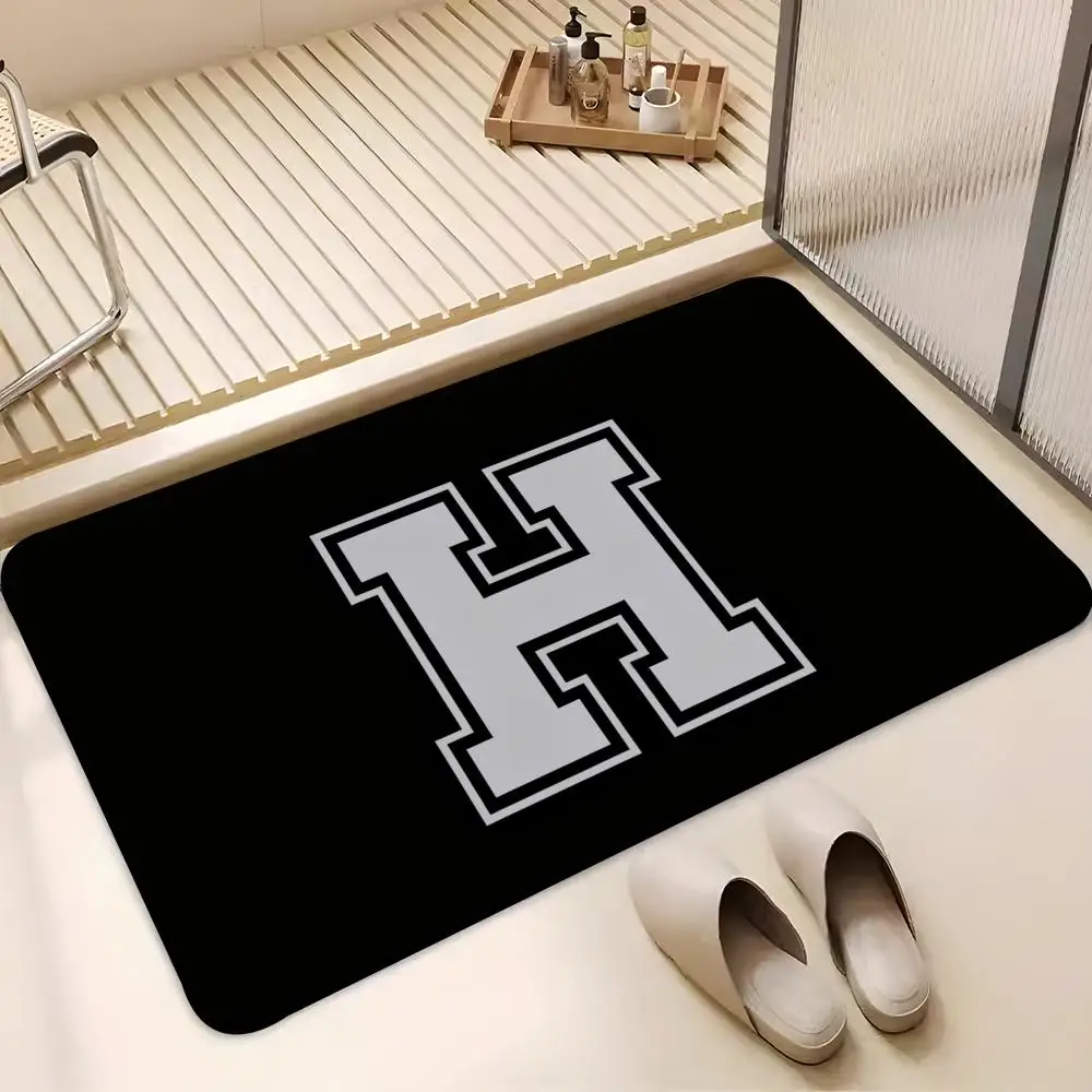 Anime H-Harvard U-Univer-sityS Floor Mat Absorbent Floor Mat Non-Slip Entrance Rug for Bathrooms Restrooms and Toilets