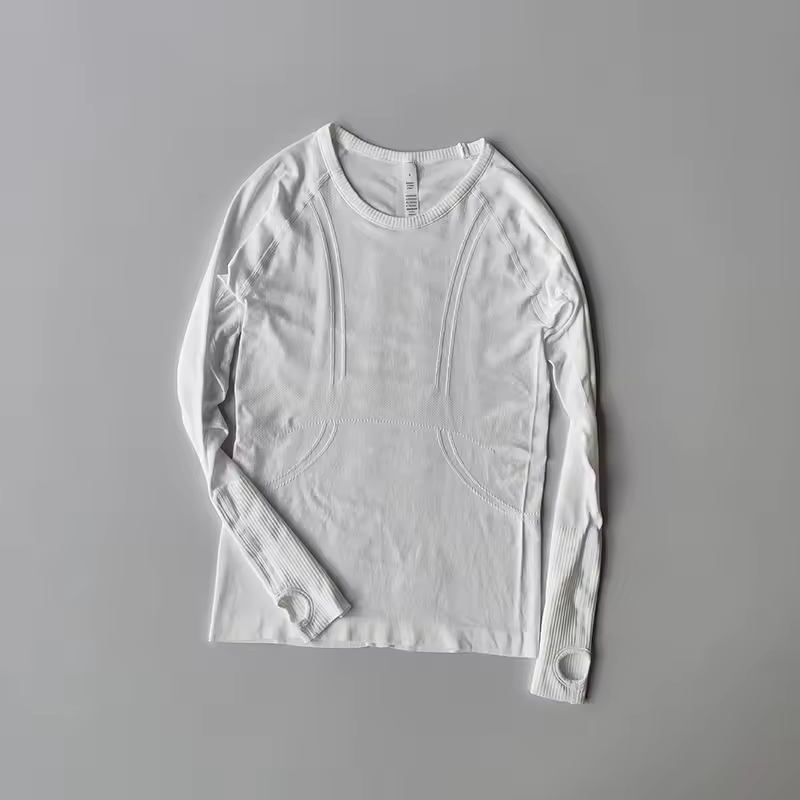 심리스 롱 슬리브 티셔츠