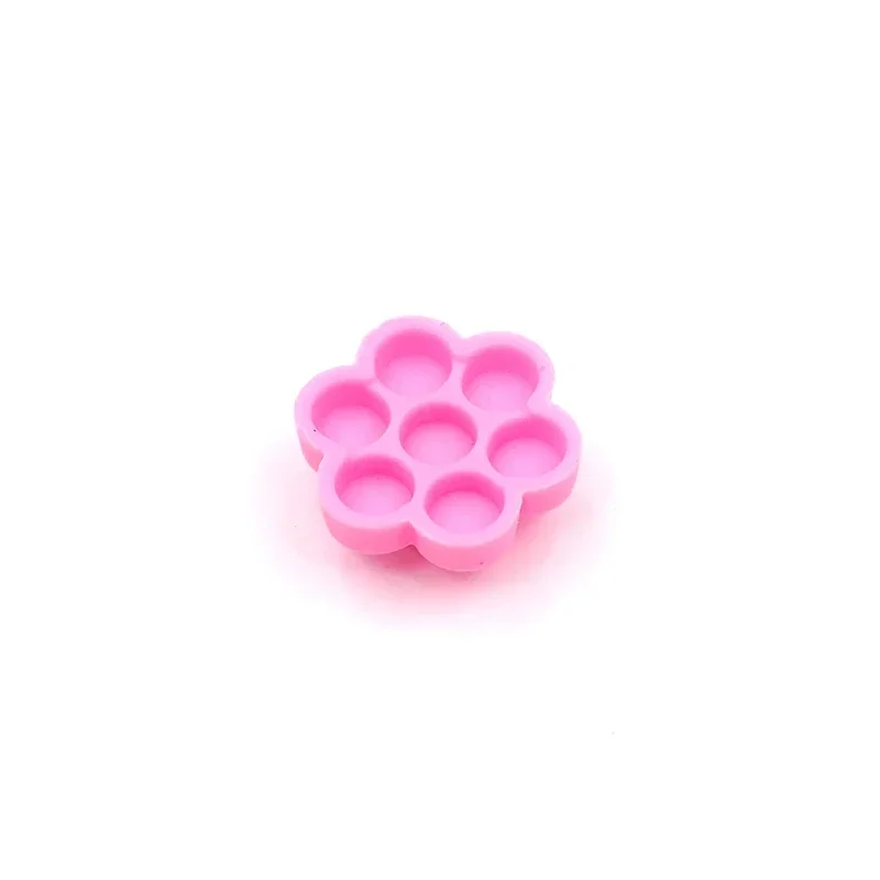 100 Pcs Grafting Eyelash Pink Delay Cup Eye Lashes Glue Holder Blossom Delay Cups Eyelash Extension Adhesive Stand Makeup Tools