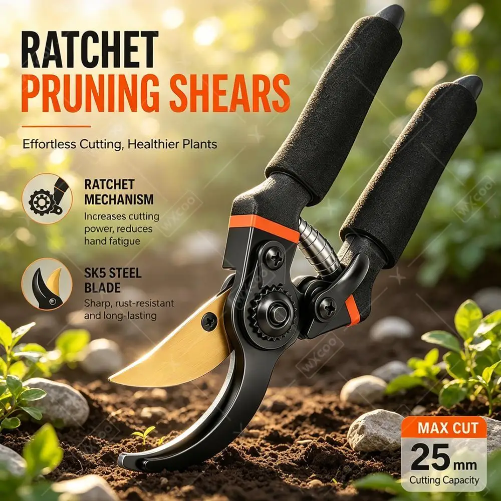 Labor-Saving Garden Pruner Pruning Shears SK-5 Blade Scissors for Bonsai Fruit Tree Flowers Branches Gardening Pruning Trees Cut