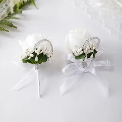 Exquisite Handcrafted Sunflower Boutonniere And Wrist Corsage Wedding Ready Bridesmaid Bridesman Charm Perfect for &Parties
