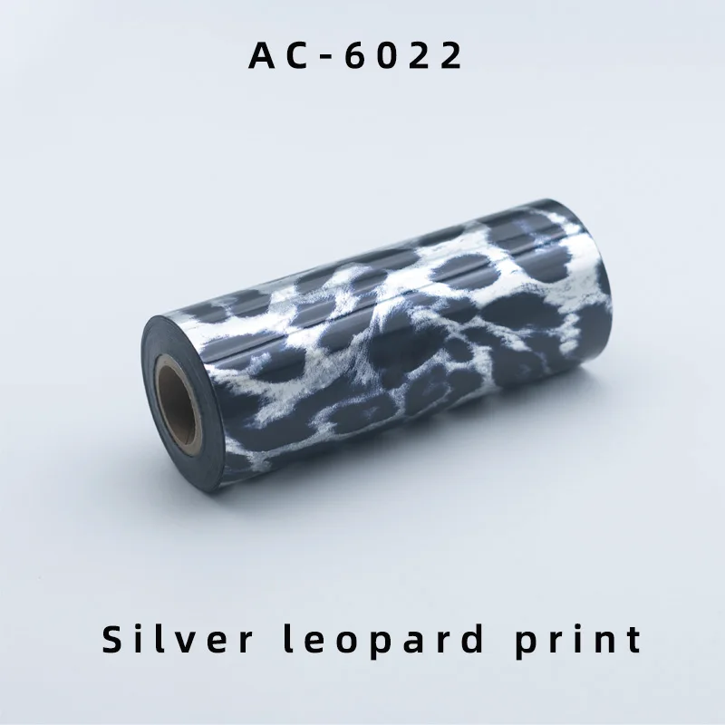 Folha de estampagem a quente com estampa de leopardo dourada e prateada elegante – perfeita para projetos de moda, embalagens e faça você mesmo