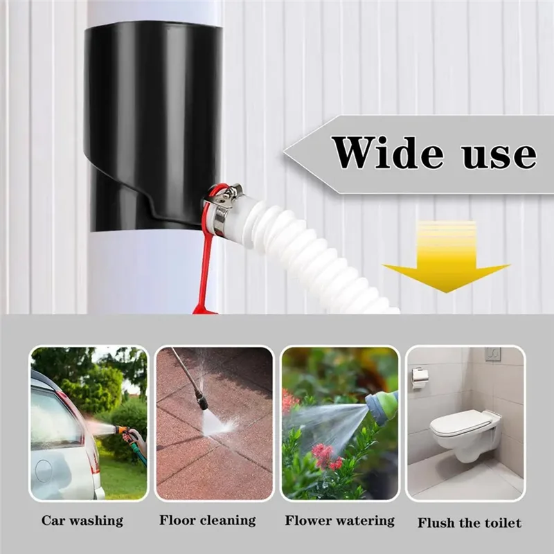Exquisite-Rainwater Collection Kit UV Resistant Weatherproof Rain Barrel Diverter Kit Portable Rain Barrels To Collect Rainwater