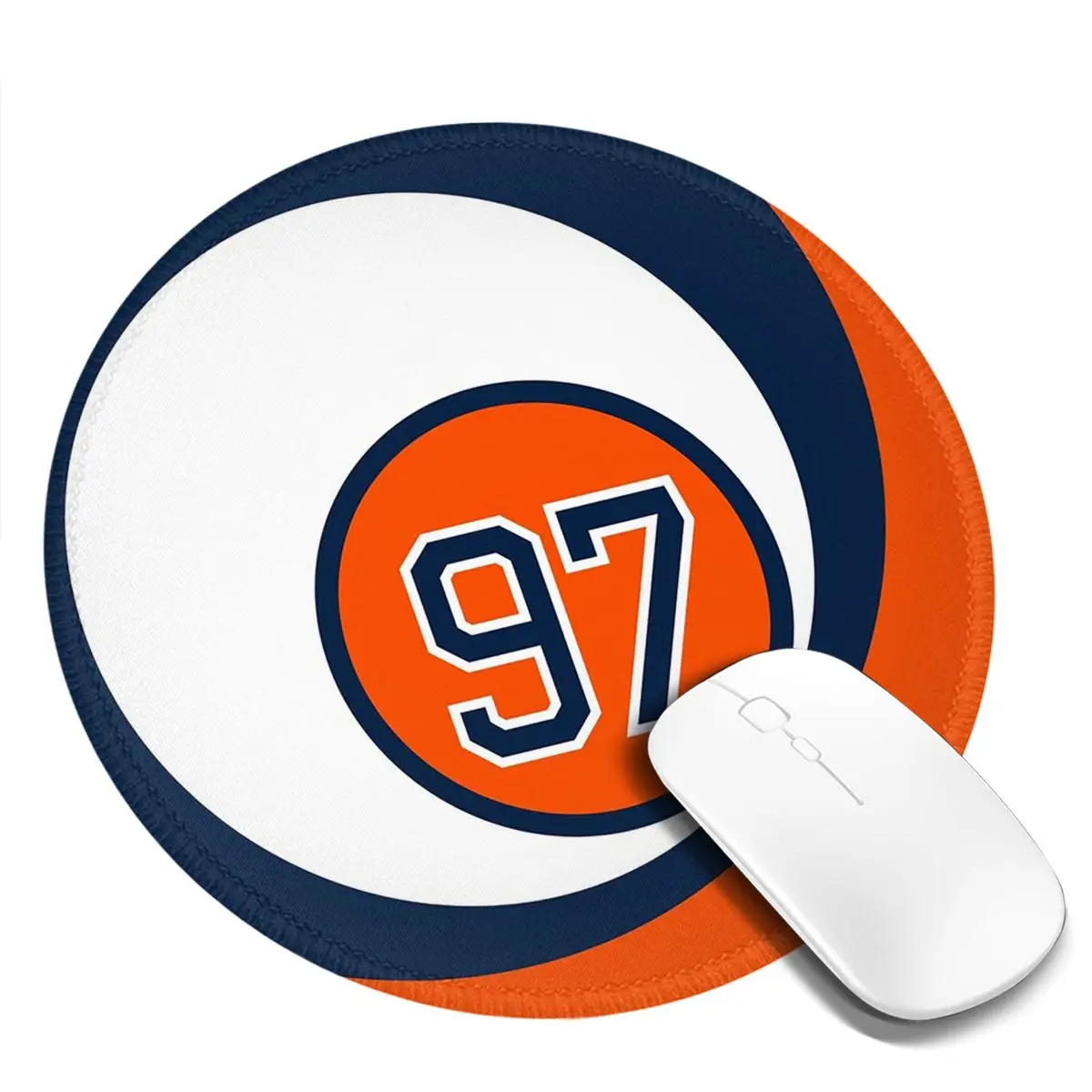 

Круглый коврик для мыши Connor McDavid для фанатов Edmonton Oilers, коврик для клавиатуры и мыши, игровой коврик для ПК, коврик для офисного стола