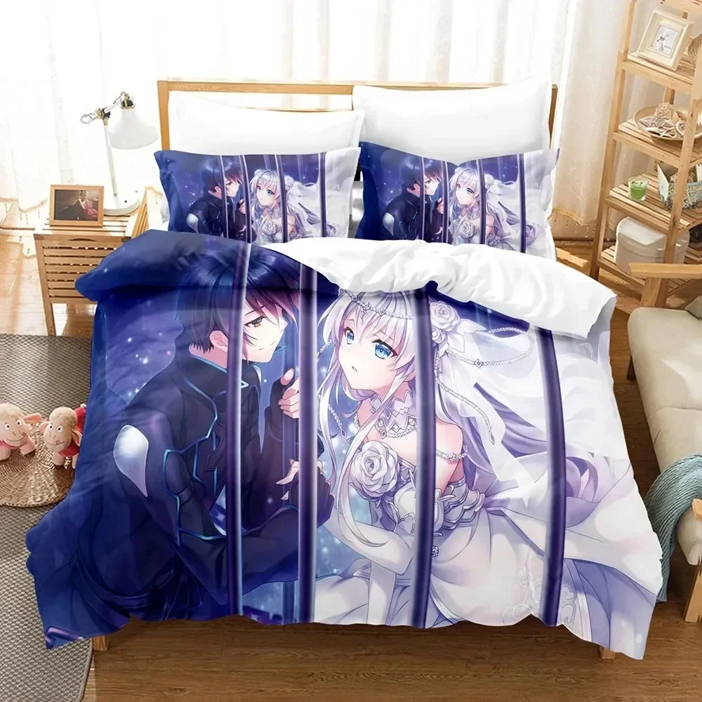 

Anime Seirei Gensouki Bedding Set Boys Girls Twin Queen Size Duvet Cover Pillowcase Bed Kids Adult Fashion Home Textileextile