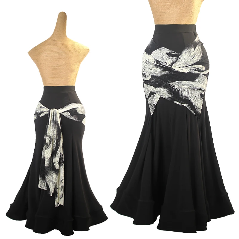 Moderne Dansrok Voor Dames Wals Sexy Hippe Fishtail Rok Dames Latin Dance Tango Samba Rumba Performance Kostuum