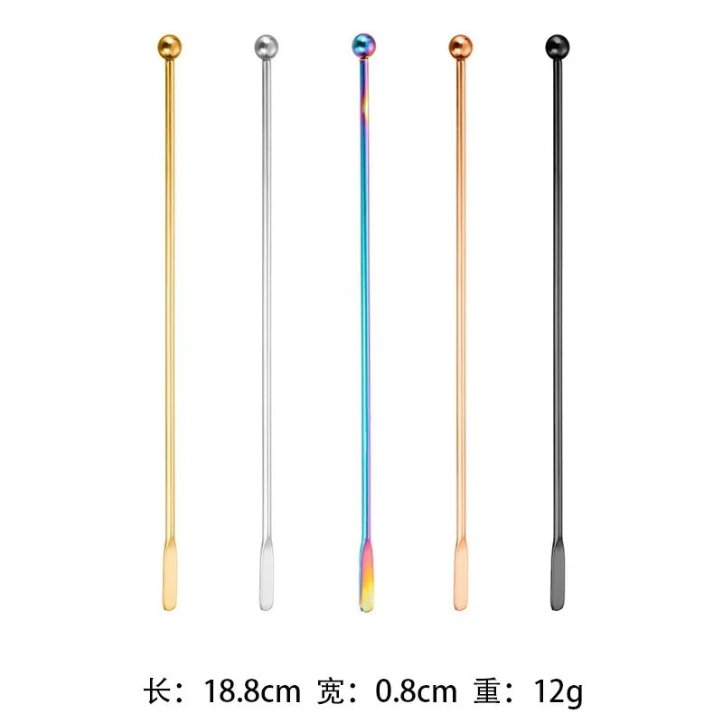 Mixing Stick Stainless Steel Stirring Rod Juice Sticks Tools Drink Stirring Bar Cocktail Swizzle Stirrer Party Wedding Accessory