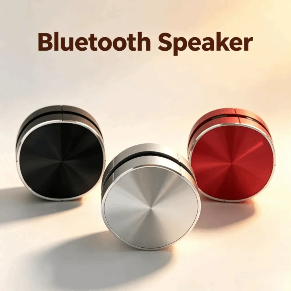 Mini Bone Conduction Speaker Stereo Bass Aluminum Alloy TWS Wireless Speaker Suction Cup IPX5 Waterproof Bluetooth Speaker
