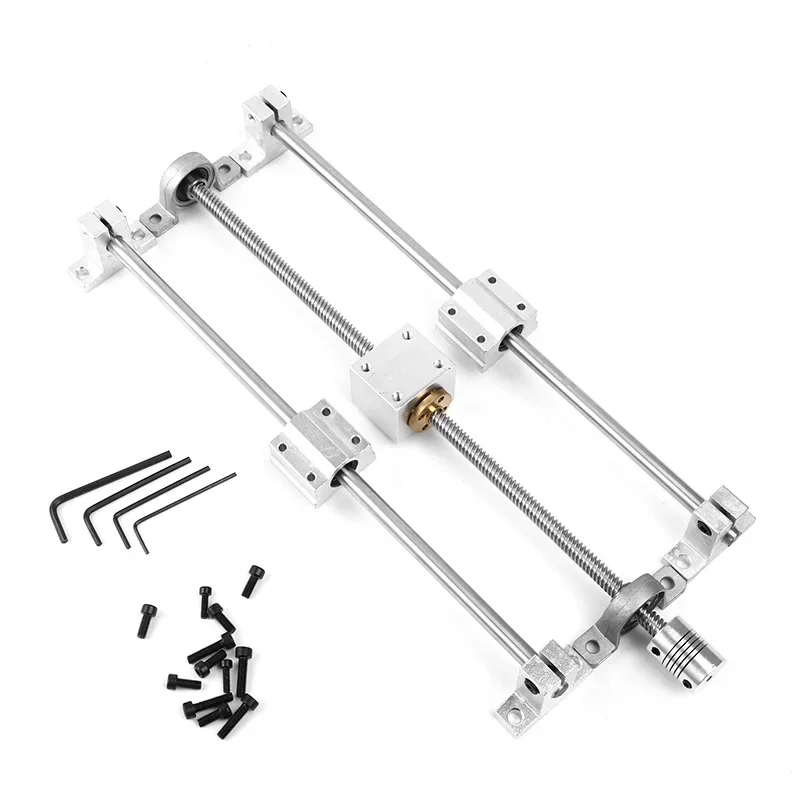 高精度アルミニウム合金ネジ,3Dプリンター部品cnc,T8,200-600mm,od 8mm,scs8uu