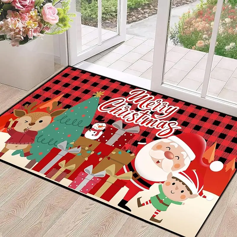 Christmas doormat indoor bedroom welcome mat for seasonal holiday decoration floor mat 61X90cm