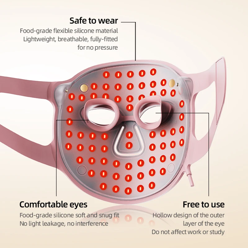 630nm 850nm Infrared Laser Led Masks Light Therapy Facial Beauty Red Light Therapy Face Mask for Home Beauty Devices