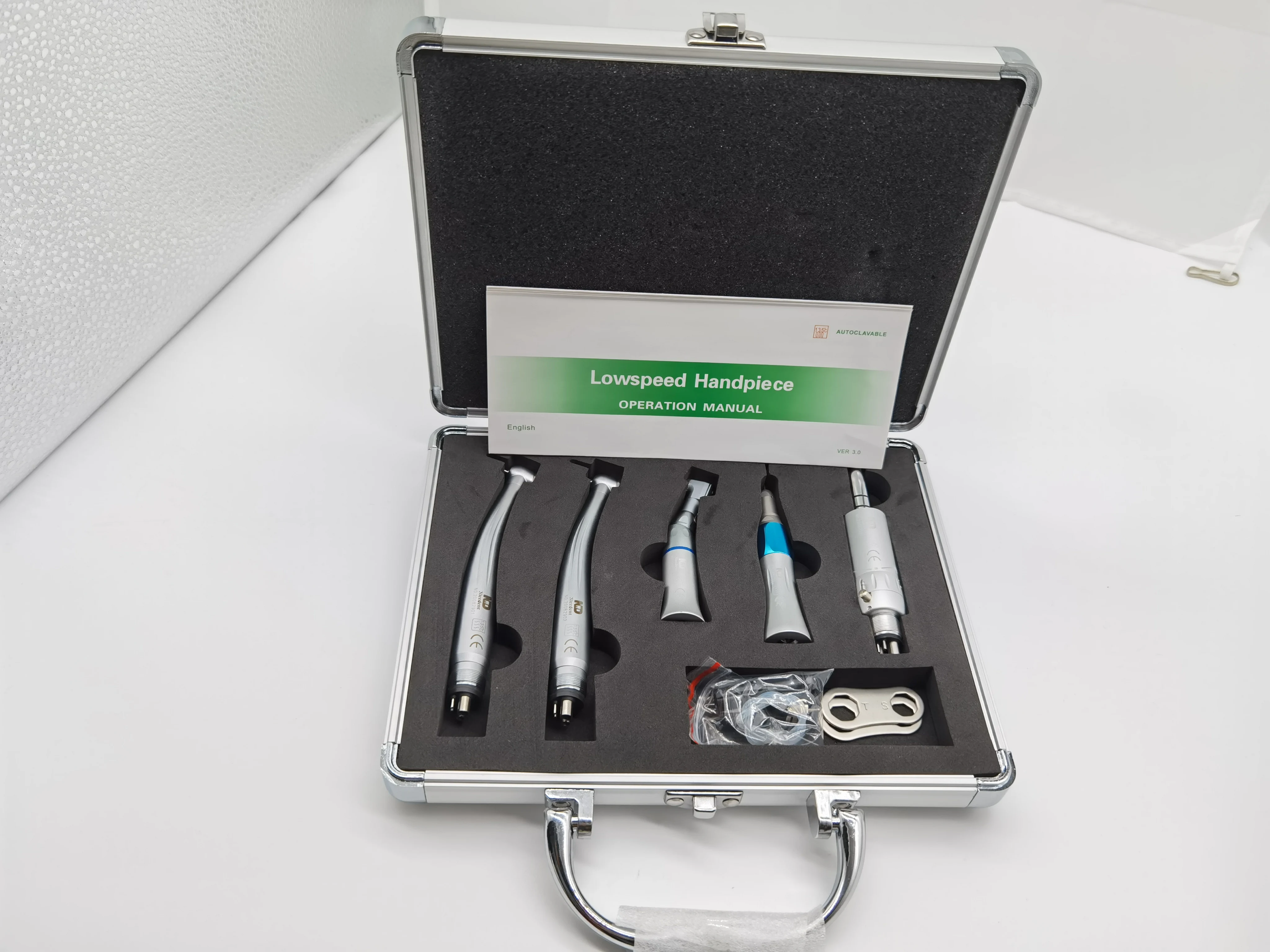 Set handpiece warna-warni kecepatan rendah, kit handpiece lambat/handpiece kecepatan tinggi