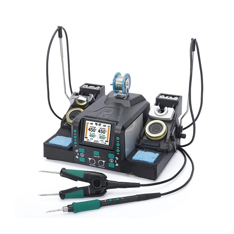 2-in-1 electric tweezers welding table Double station welding table High precision precision welding