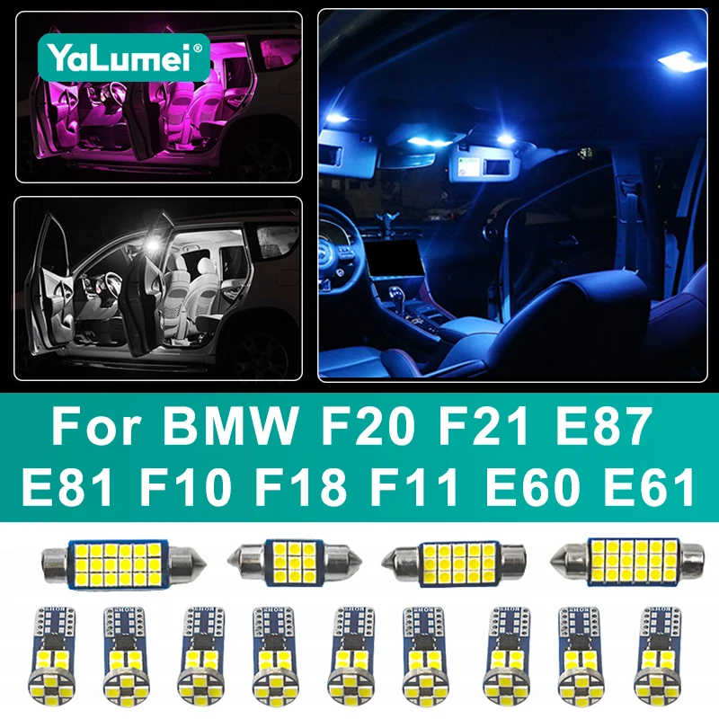 Für BMW 1er 5er F20 F21 E87 E81 F10 F18 F11 E60 E61 Limousine Touring Auto LED-Glühbirnen Innenraum-Leselampen Zubehör