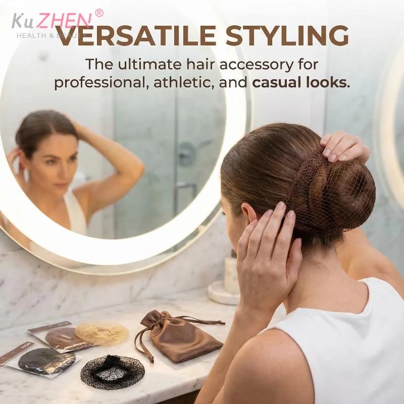 50Pcs Hair Net Elastic Bundle Hair Invisible Hairnet Mesh Bun Hair Net For Bun Hair Hair Style Tool 30/50CM Hair Accessories