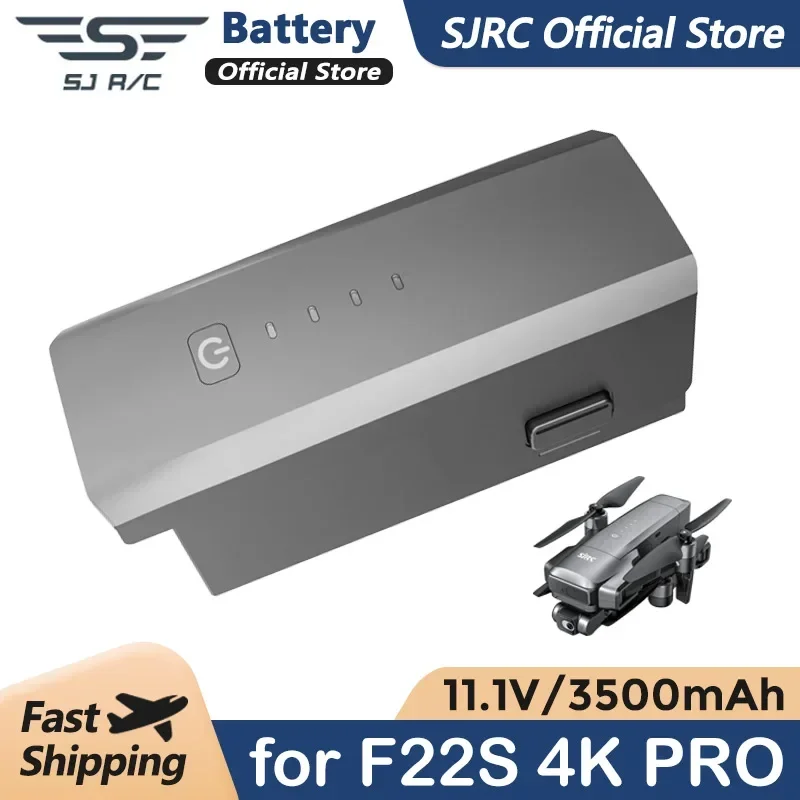 

SJRC Original F22 S2 PRO+ / F22S 4K Drone Battery 11.1V 3500mAh Lithium Battery Accessories for F22S F22 S2 PRO+ Camera Drones