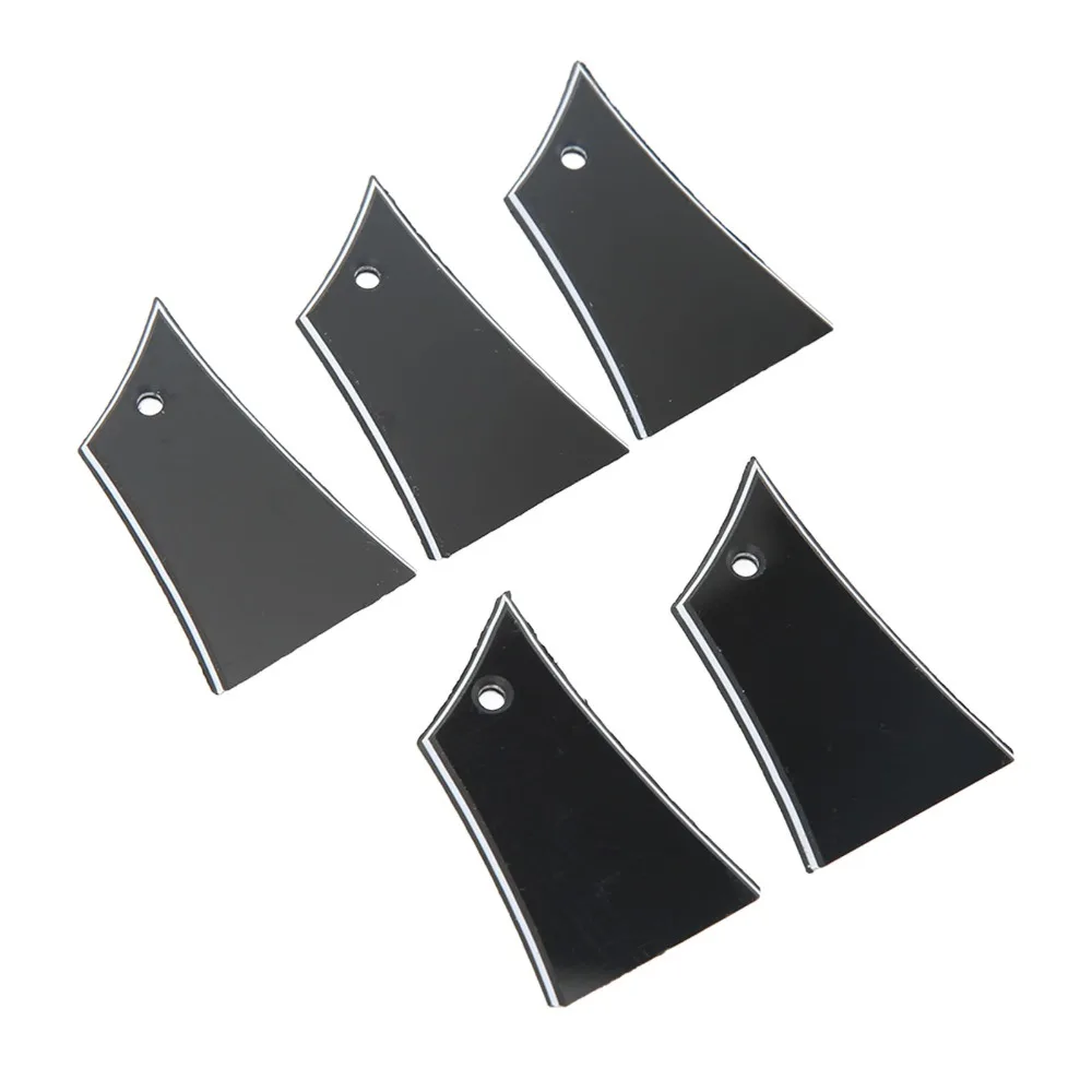 5PCS Professional Plastic Material Electric Guitar Cover Plate Black Guitar Rod Plate Electric Guitar Parts For Electric Guitar