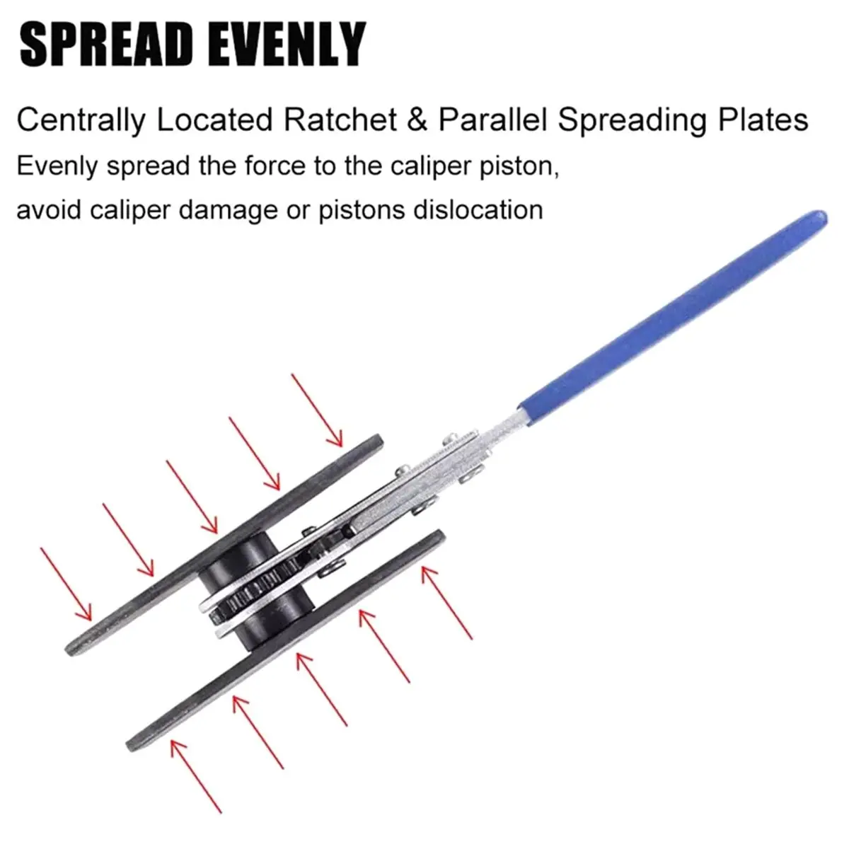 A74U Car Ratchet Brake Piston Caliper Spreader Tool Steel Press Single Twin Quad Separator Pad Disc Brake Caliper Repair Tool