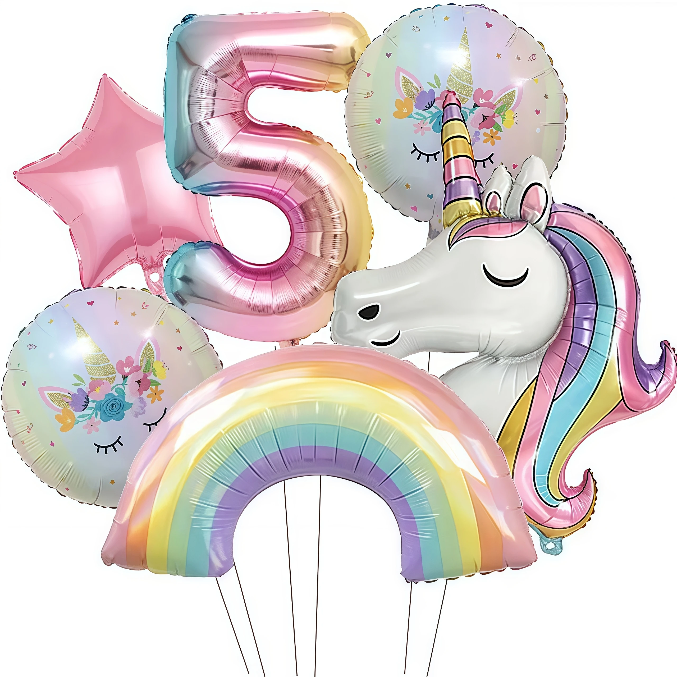 Eenhoorn Ballonnen Verjaardag Decoratie Regenboog Eenhoorn Folie Ballon Feestartikelen Kamer Decor Kinderen Meisjes Gunst Baby Douche Globos