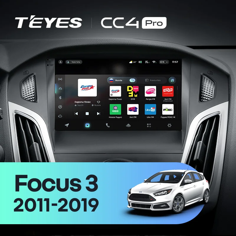 TEYES CC4 PRO For Ford Focus 3 Mk 3 2011 - 2019 CarPlay Auto 2DIN Autoradio Radio Multimedia Stereo