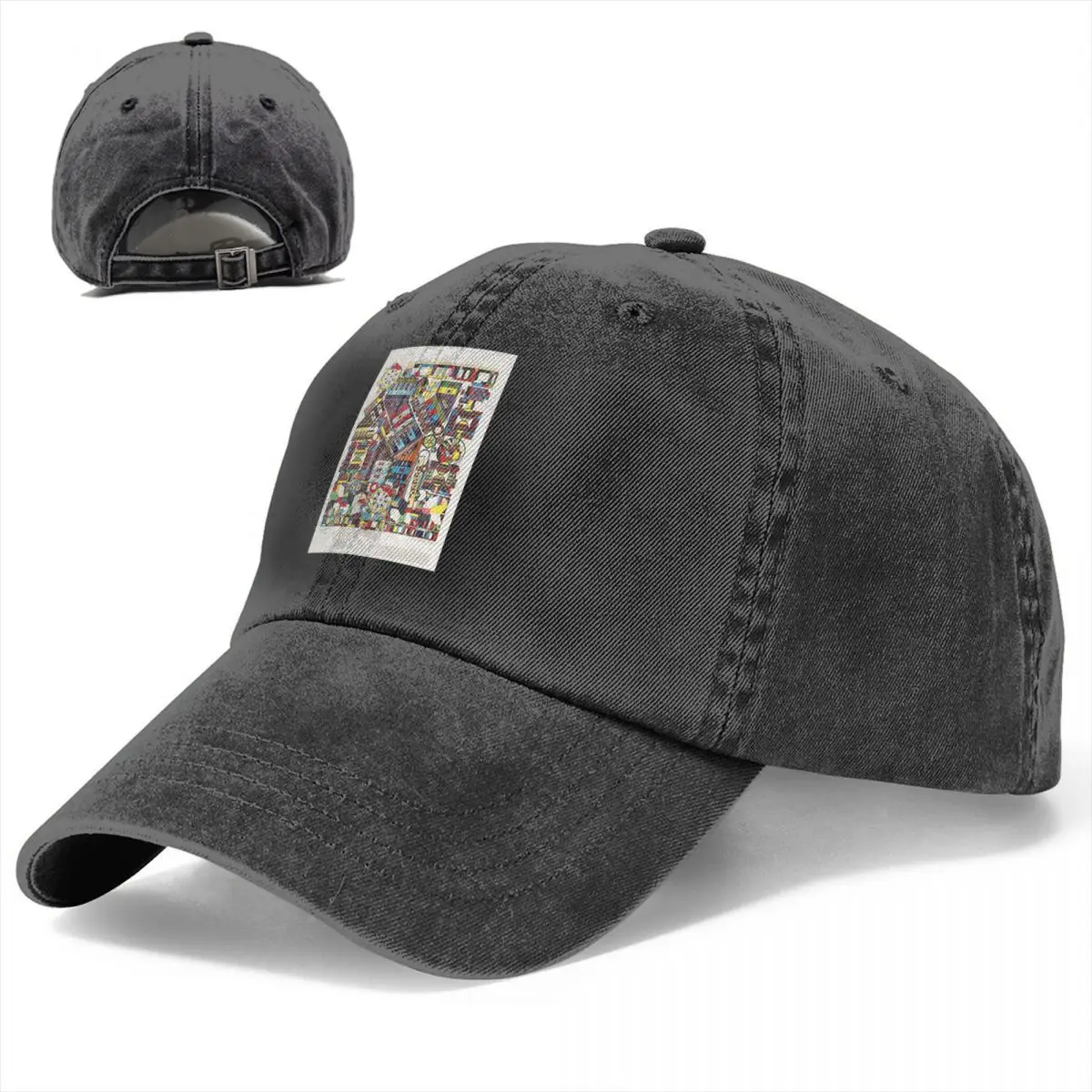 Washed Men's Baseball Cap Famous Paintings By Tile Works At Parque Trucker Snapback Caps Dad Hat Eduardo Kobra Golf Hats