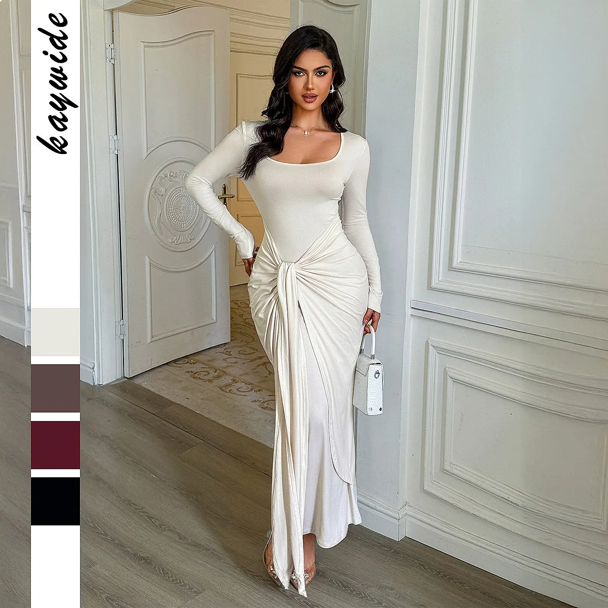 Crossdress Long Sleeve Bodycon Dress Dresses Spring Summer Evening Gown Matching Set Jumpsuit Playsuit