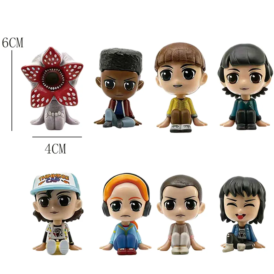 Figurka winylowa Hot Stranger ELEVEN Demogorgon DUSTIN Barb Steve Robin, zabawka, figurka do kolekcjonowania, 1-24 sztuki, blind box, wersja Q, model zabawki