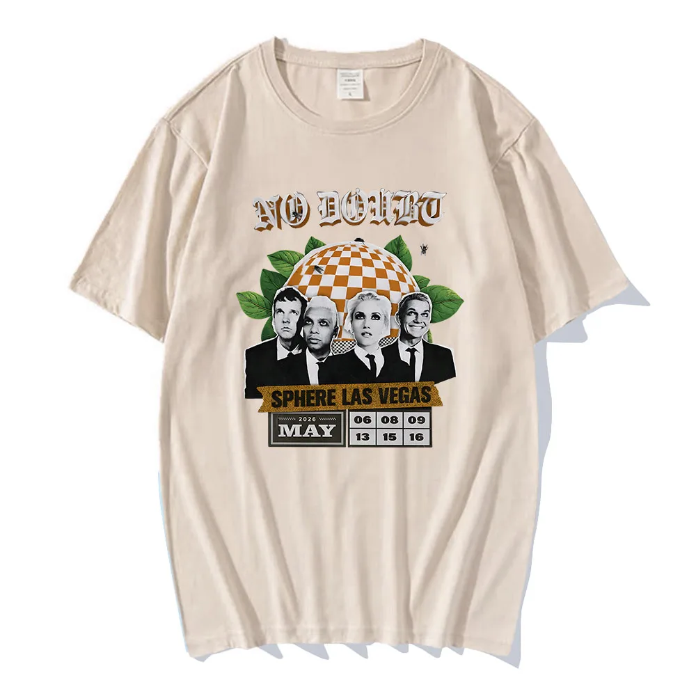 لا شك كرة لاس فيغاس بلايز روك باند الجرافيك تي شيرت مطبوع كم قصير القطن الذكور تيز للجنسين الشارع الشهير الرجال تي شيرت #3