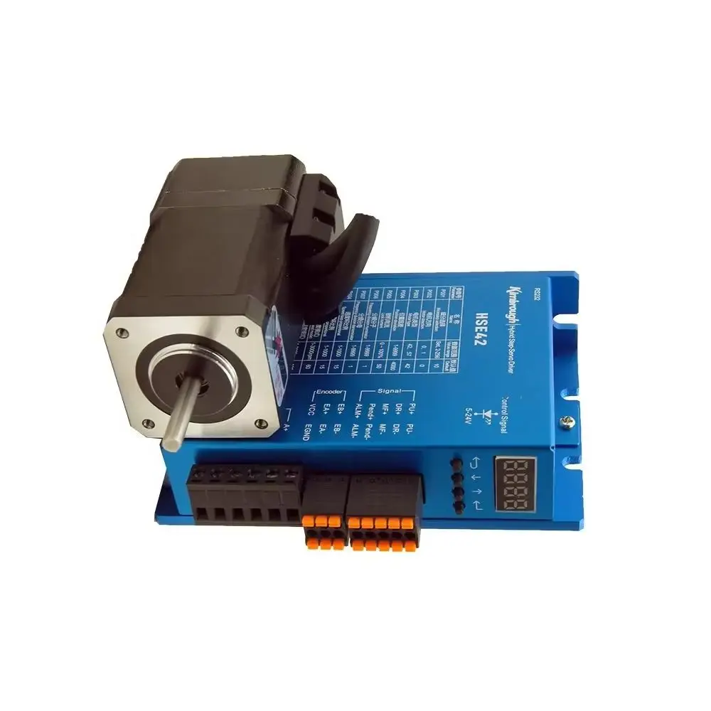 

NEMA17 42 мм 0,8 Нм шаговый двигатель с замкнутым контуром, диаметр вала 5,0/8,0 мм плюс драйвер HSE42 Простой сервопривод