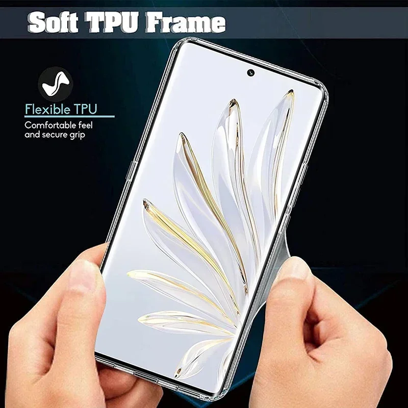 Ultra Thin Transparent Silicone Soft TPU Case For Huawei Honor 70 90 Lite 60 SE X9A X8A X8 X7A X6 Clear Bumper For Honor 90 Pro