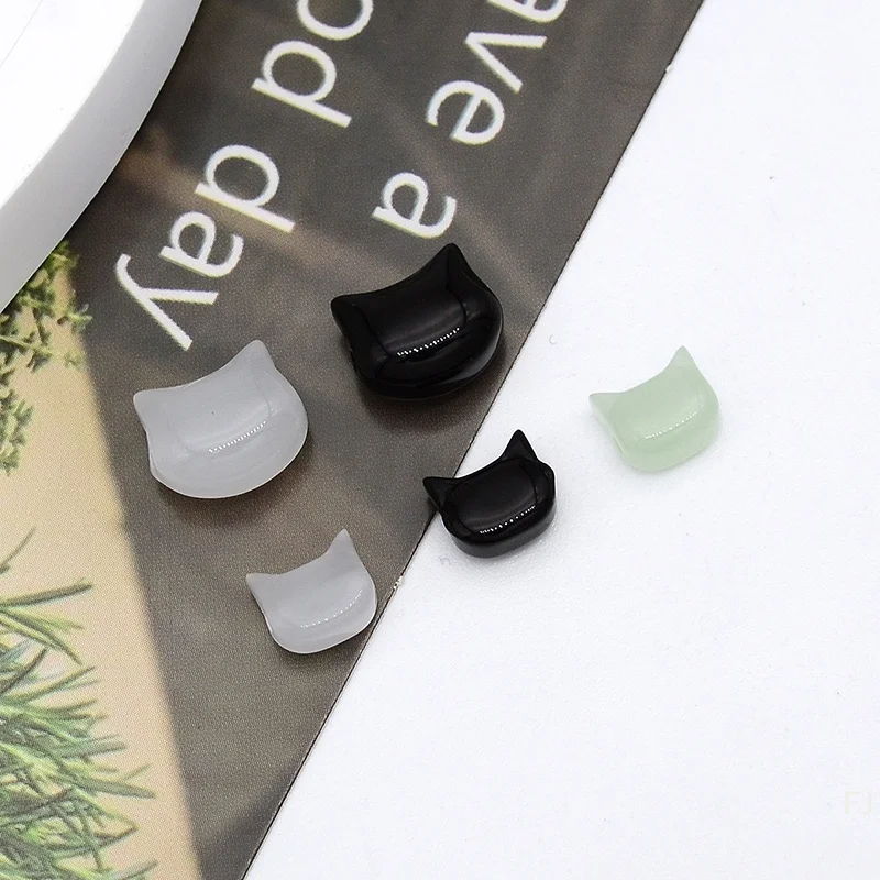 

20 шт. мини-стеклянные бусины с кошачьей головой, 6,8/10 мм, идеально подходят для изготовления ювелирных изделий своими руками, браслетов, ожерелий и подвесок для сережек