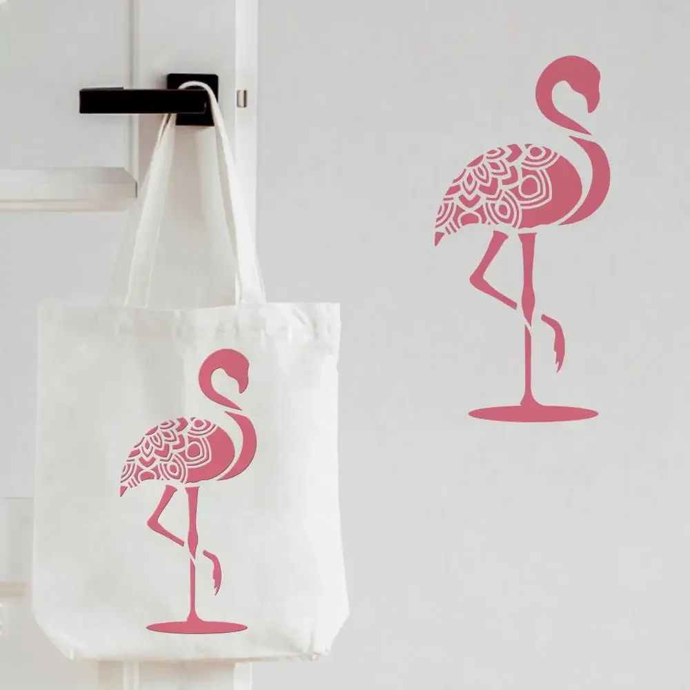 Wielkoformatowe szablony Flamingo Flamingo DIY ozdobny obraz szablony Mandala obraz przedstawiający flaminga szablon szablony ptaków