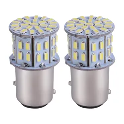 2Pcs 6000K White 1157 50SMD Tail Brake LED Lights Bulb BAY15D 12V