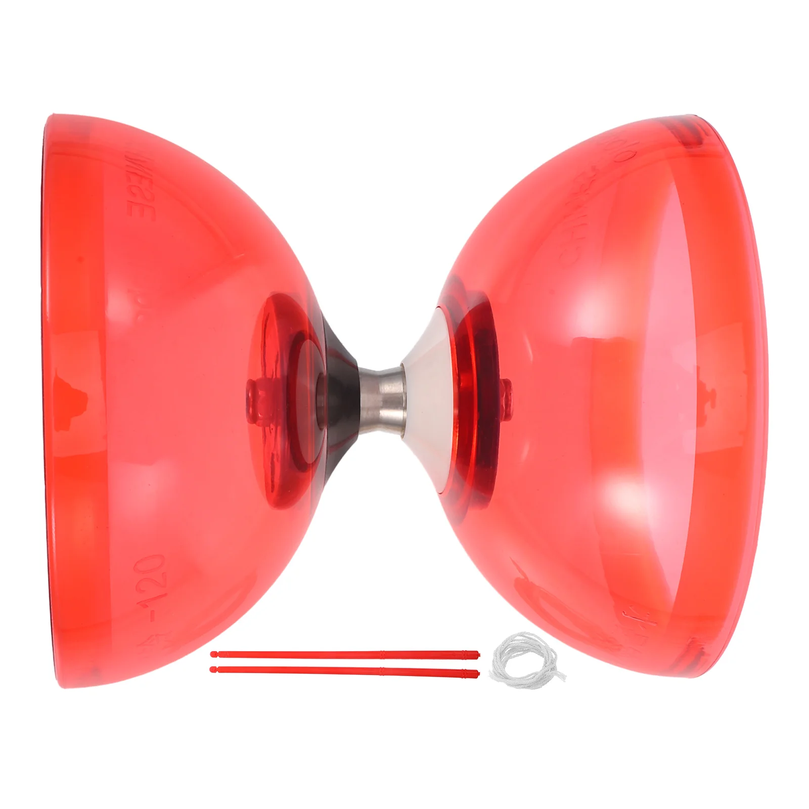 Soft Rubber Double Wheel Diabolo Traditional Toy Bearing Classic Tpu Chinese for Kids