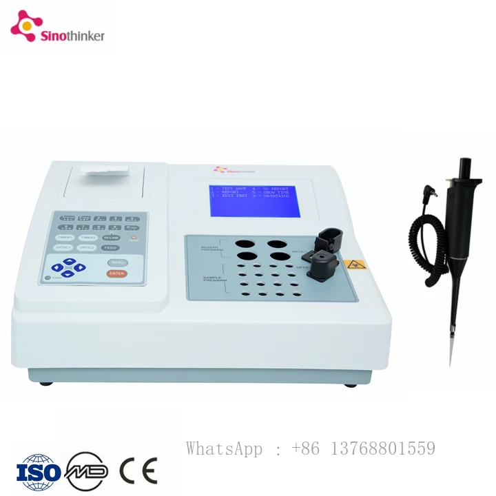 High Quality Double Channel Coagulation Analyzer Coagulometer Incubation Block CE Certified Best Price Blood Testing Lab